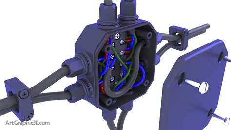 electrical junction box 3d model|3d warehouse junction box.